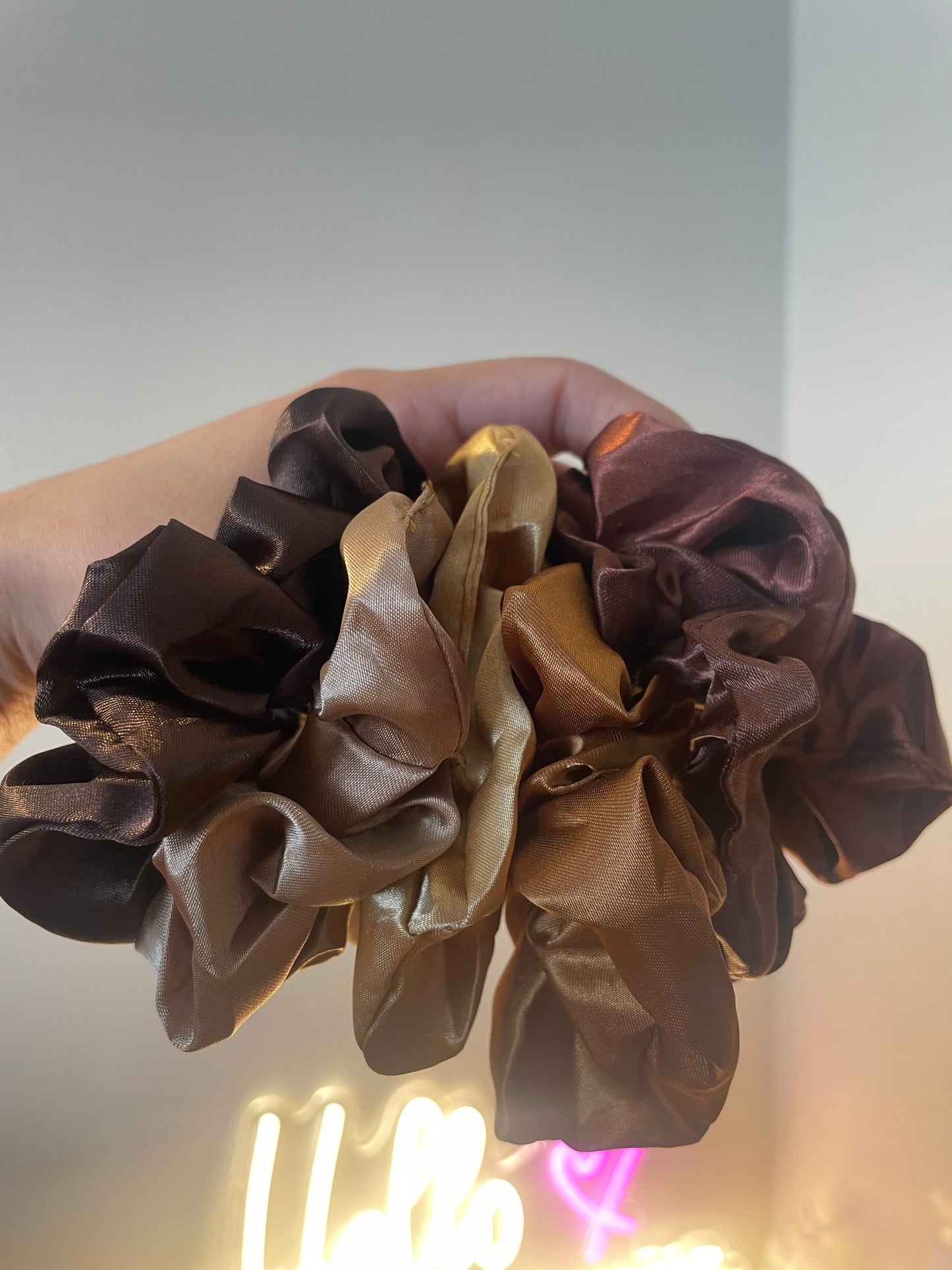 Melena by yireth Satin scrunchies