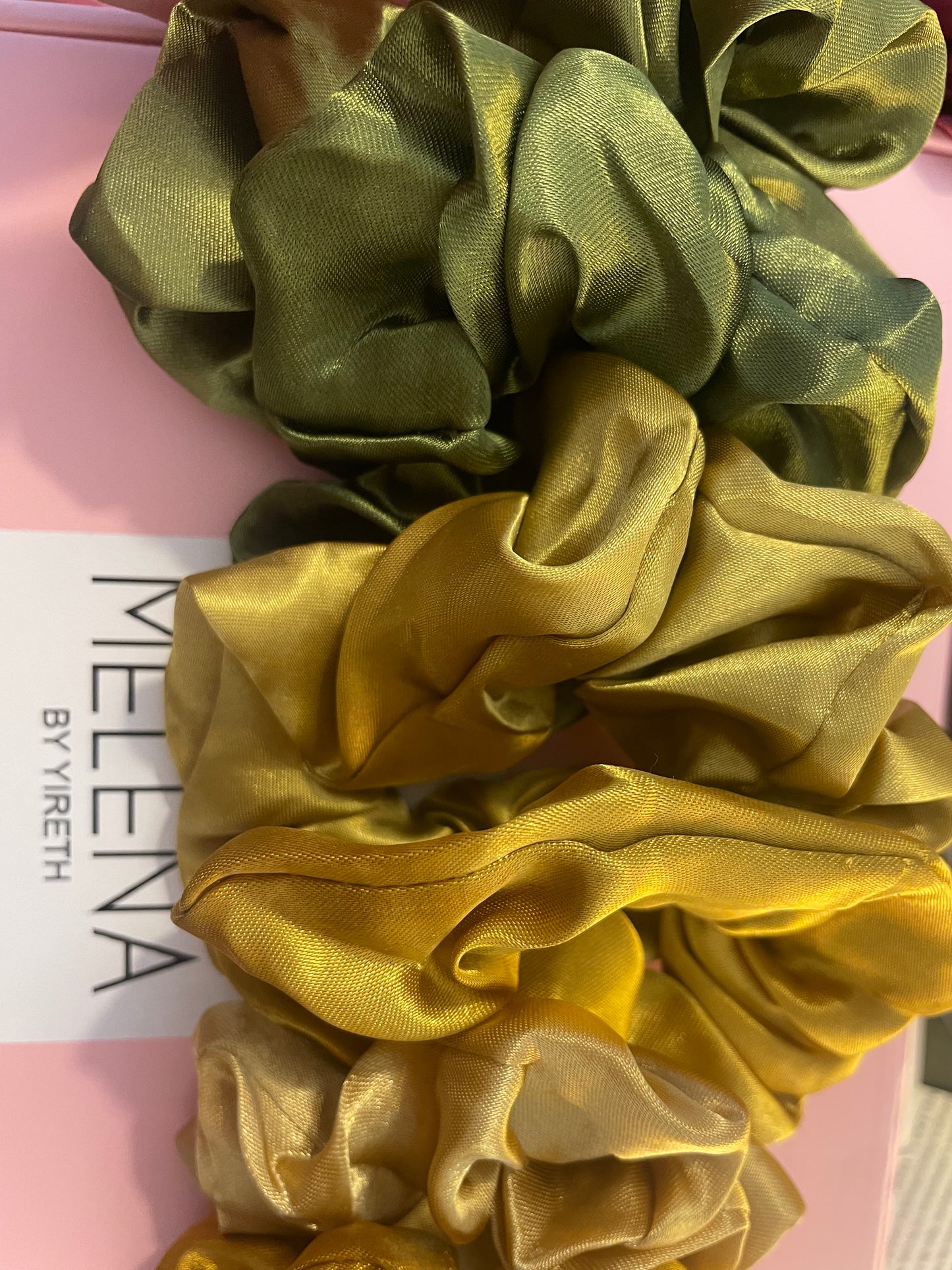 Melena by yireth Satin scrunchies