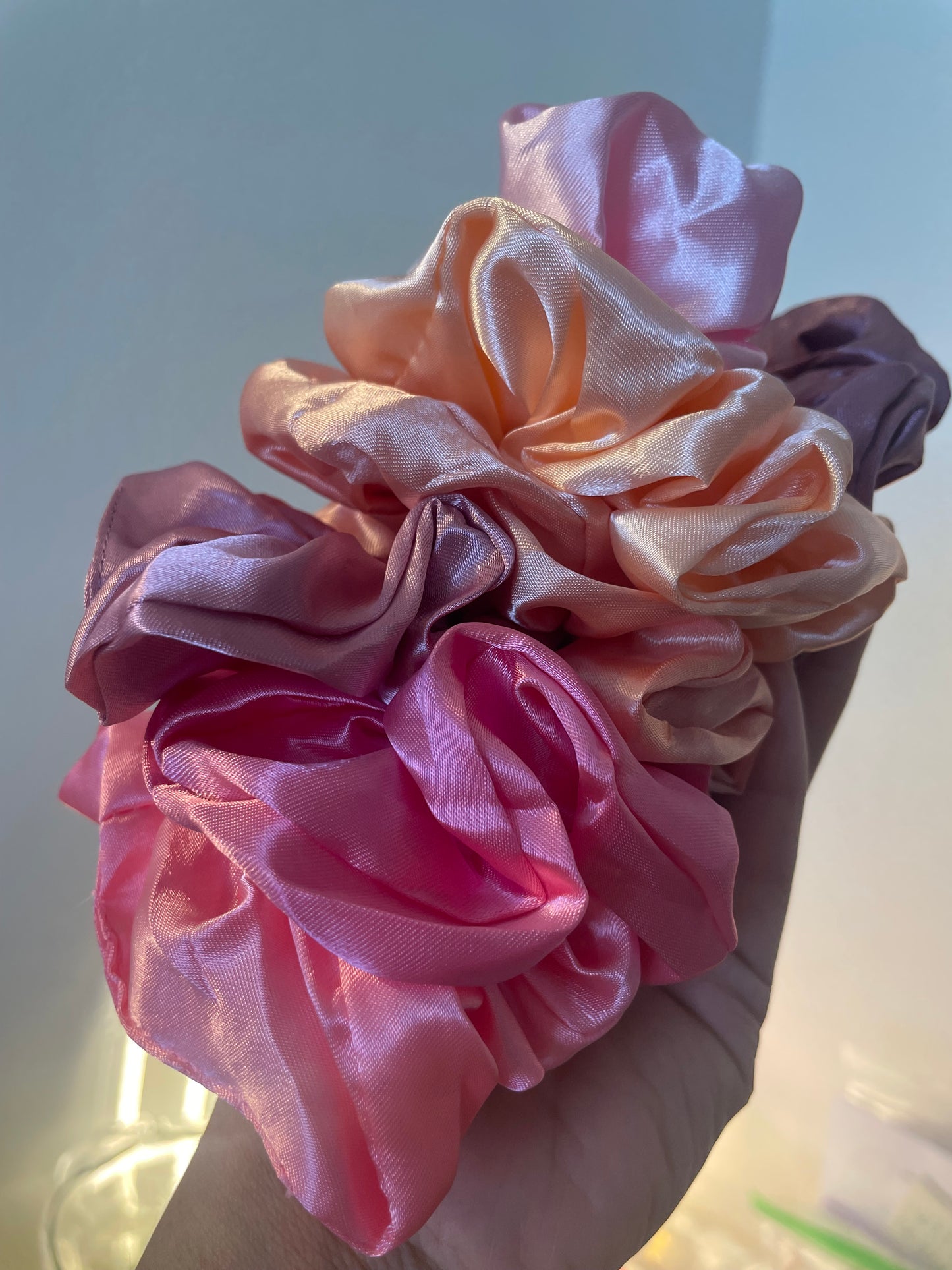 Melena by yireth Satin scrunchies