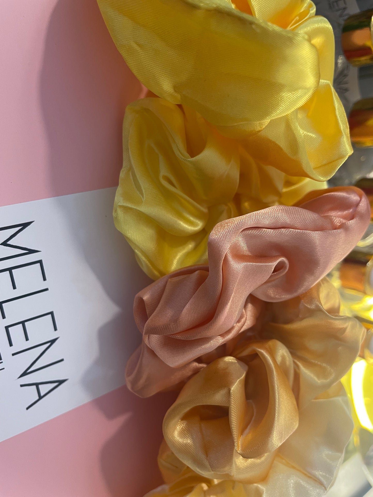 Melena by yireth Satin scrunchies